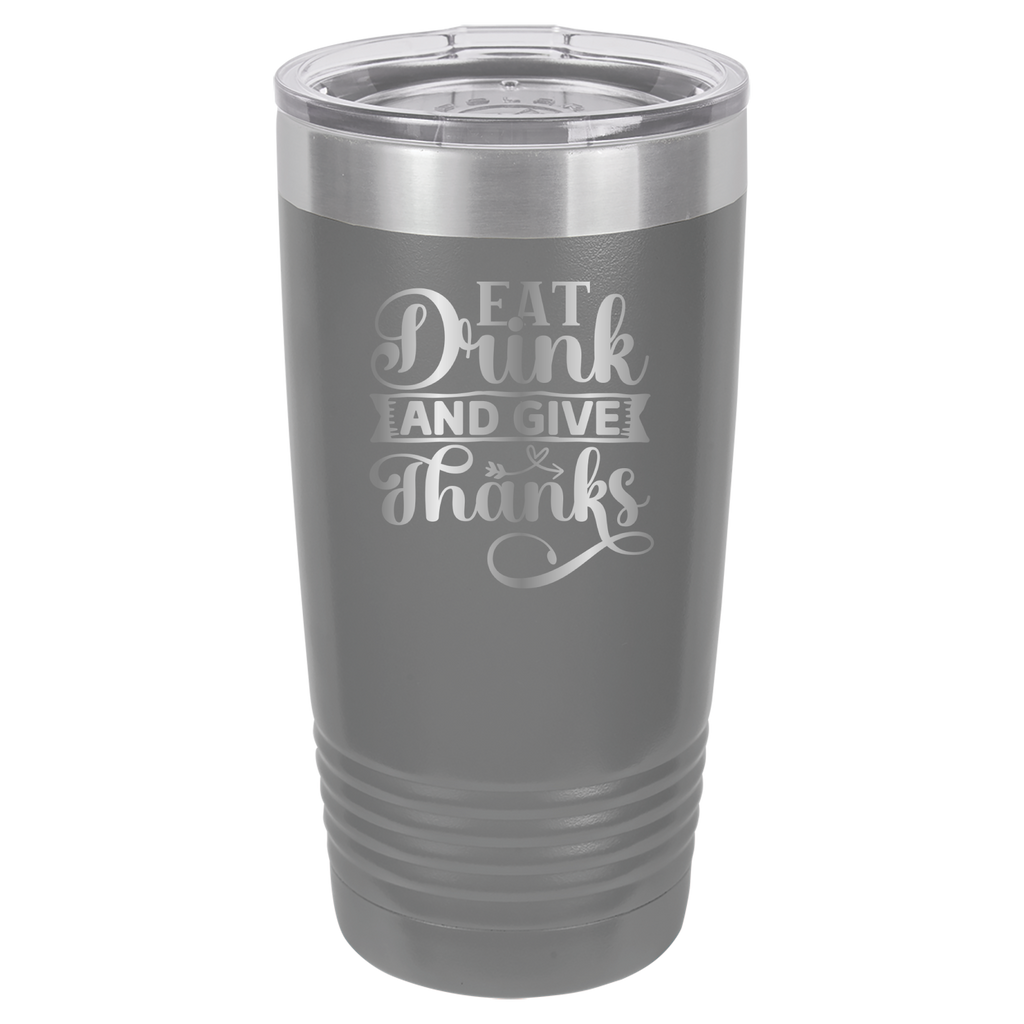 Eat, Drink, Give Thanks - 20oz Polar Camel Tumbler image 14