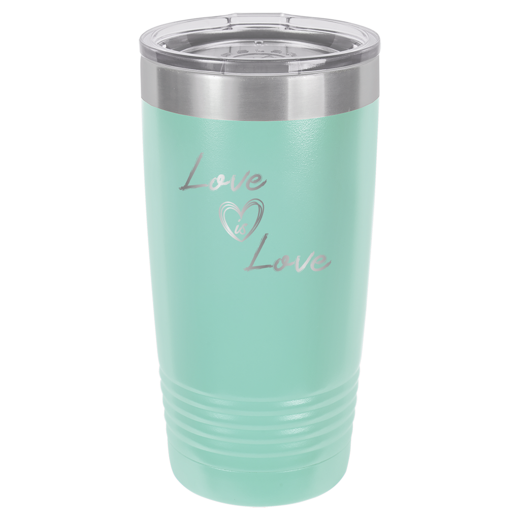 Love is Love - 20oz Polar Camel Tumbler - Pride - Teal image