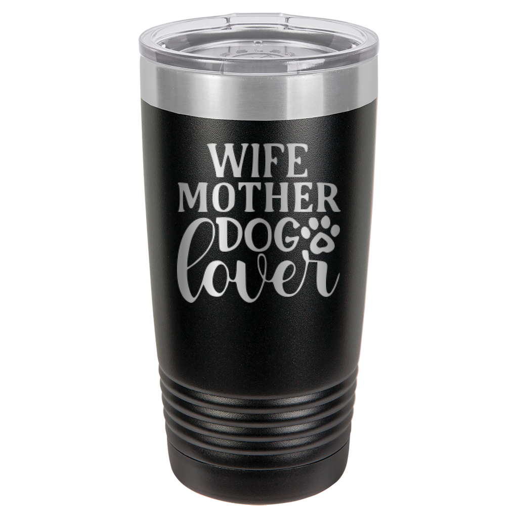 Wife, Mother, Dog Lover - 20oz Polar Camel Tumbler image 17