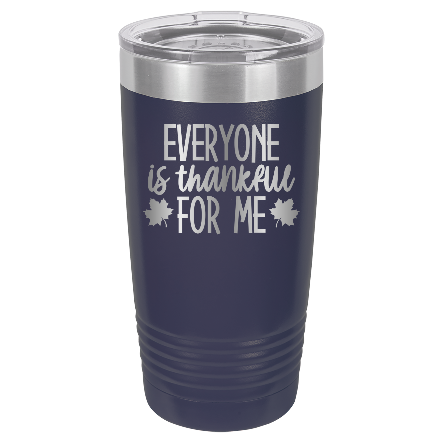 Everyone Is Thankful For Me - 20oz Polar Camel Tumbler - Navy image
