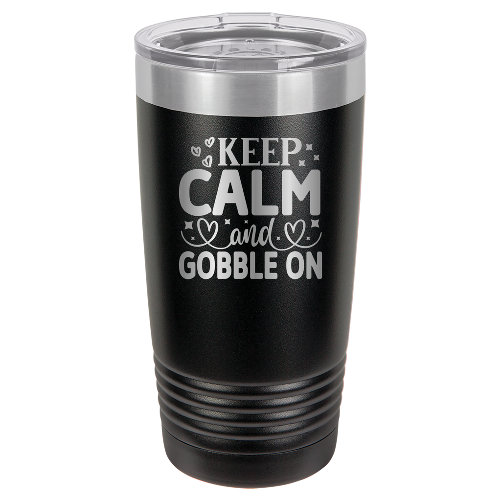 Keep Calm and Gobble On - 20oz Polar Camel Tumbler image 17