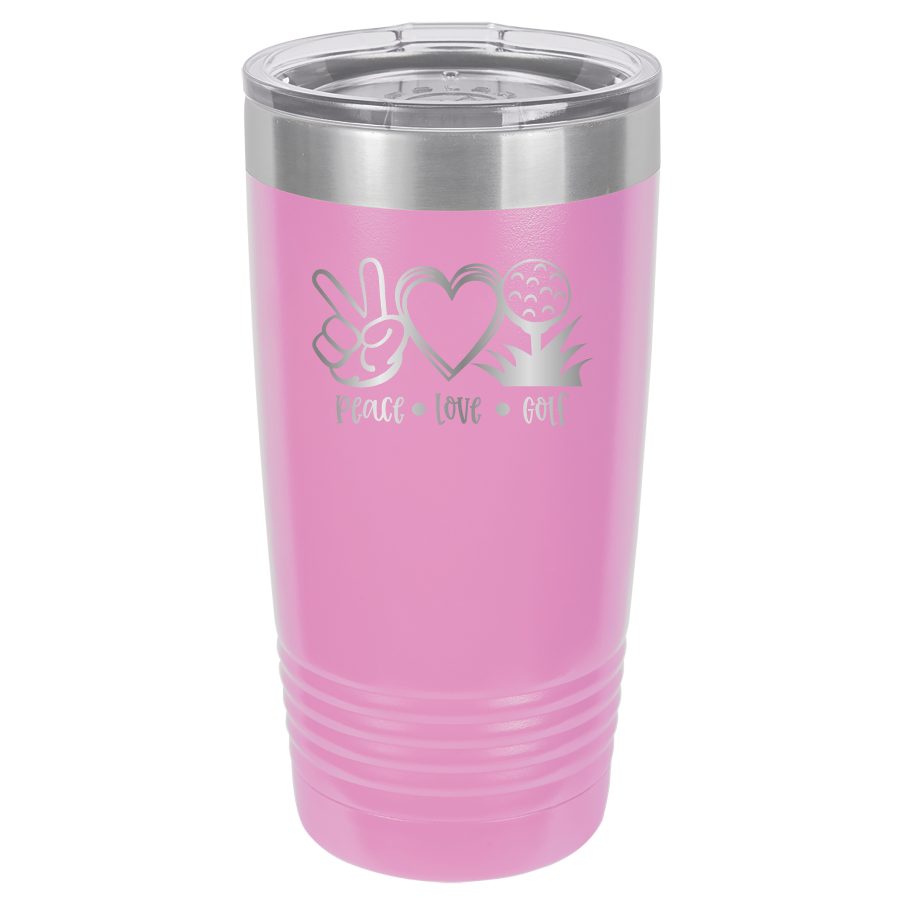 Peace, Love, Golf - 20oz Polar Camel Tumbler image 7