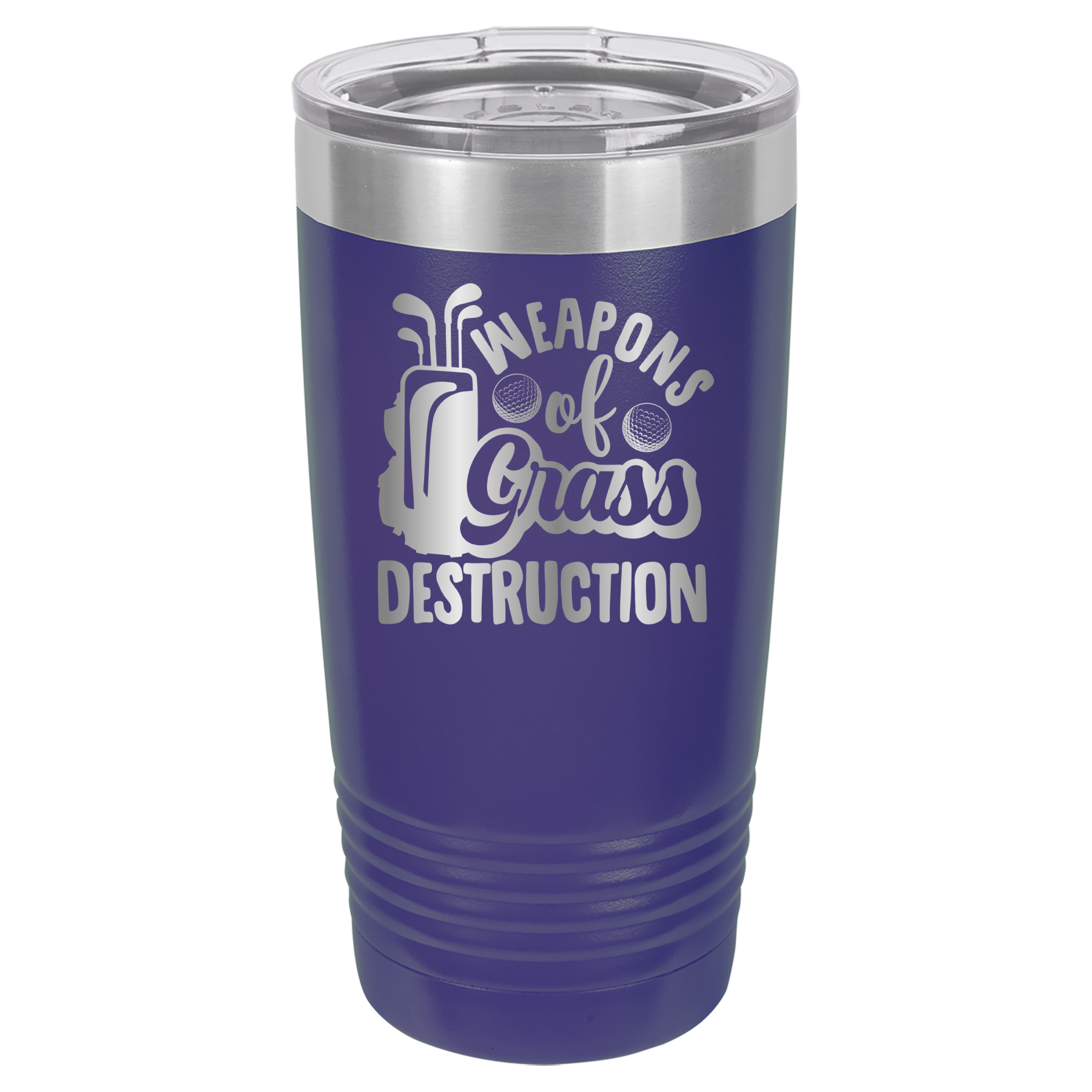 Weapons of Grass Destruction - Golf - 20oz Polar Camel Tumbler - Purple image