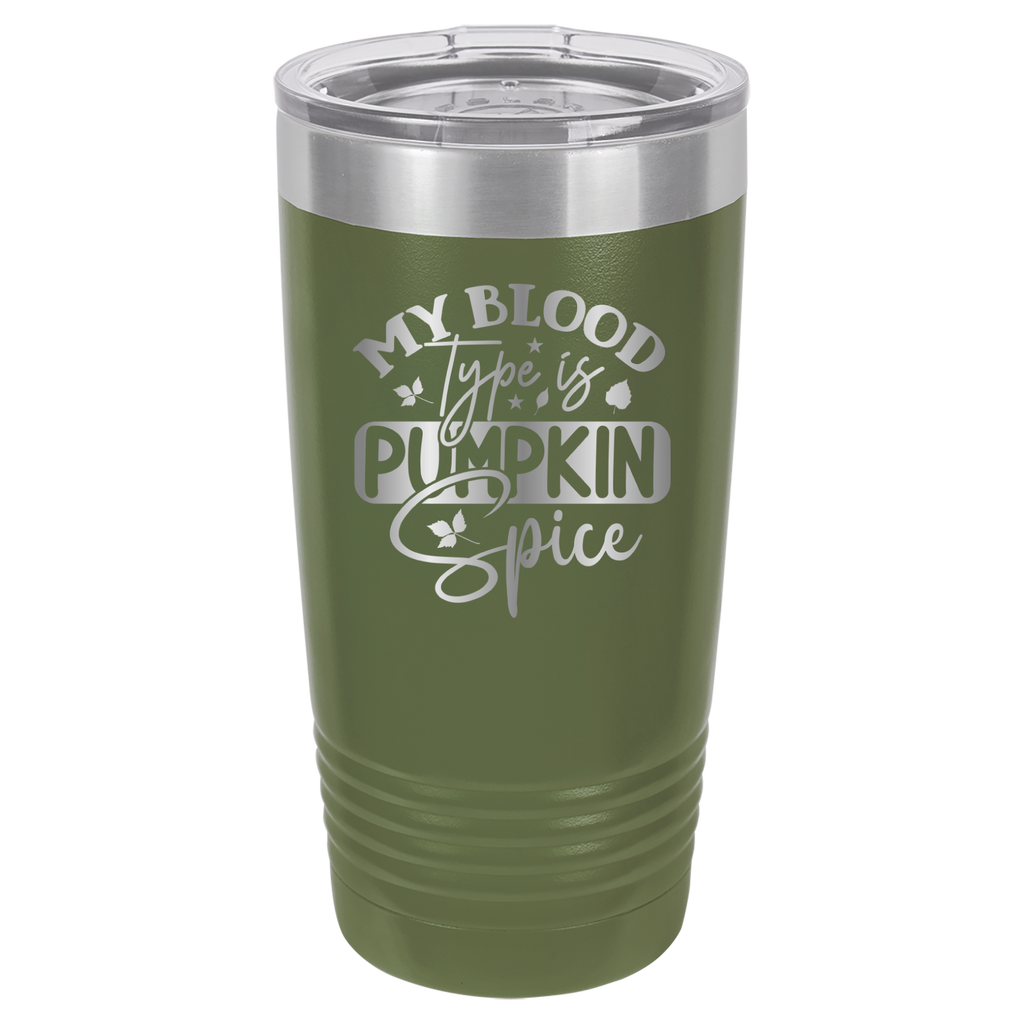 My Blood Type Is Pumpkin Spice - 20oz Polar Camel Tumbler image 10