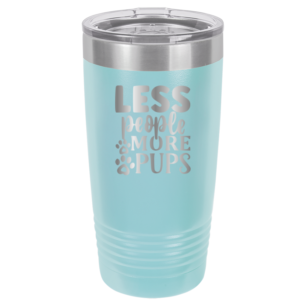 Less People More Pups - 20oz Polar Camel Tumbler image 12