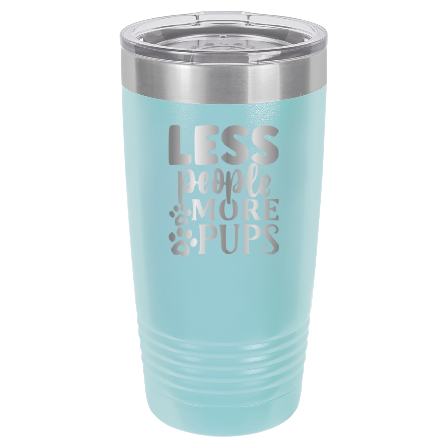 Less People More Pups - 20oz Polar Camel Tumbler image 12