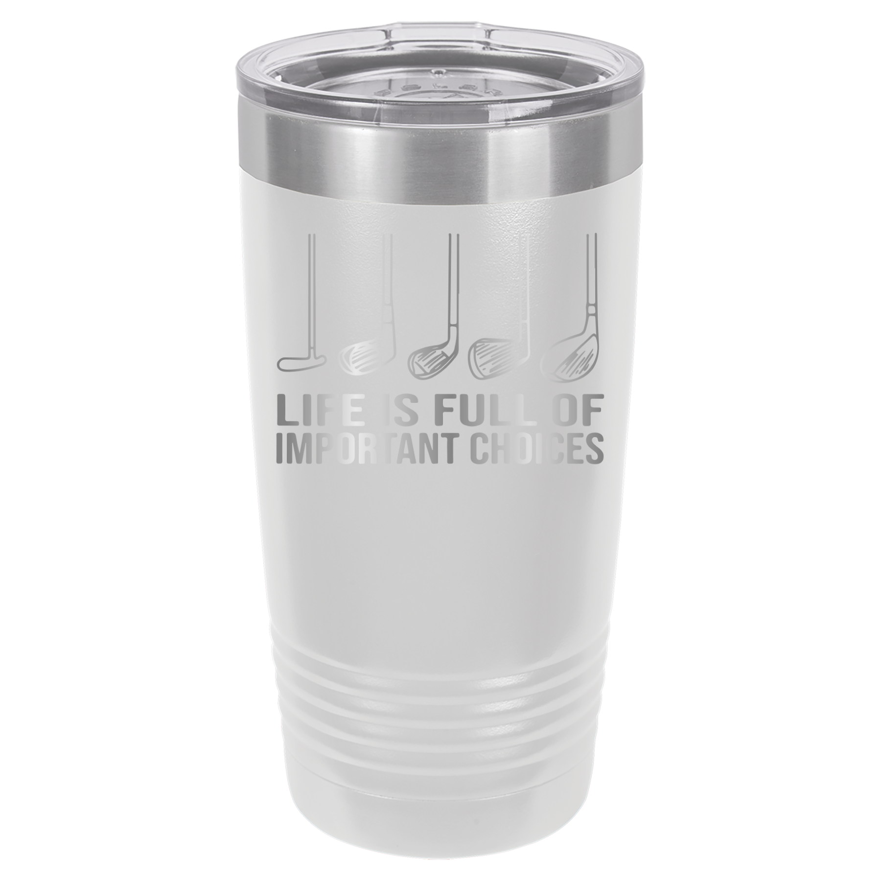 Life Is Full of Important Choices - Golf - 20oz Polar Camel Tumbler image 3