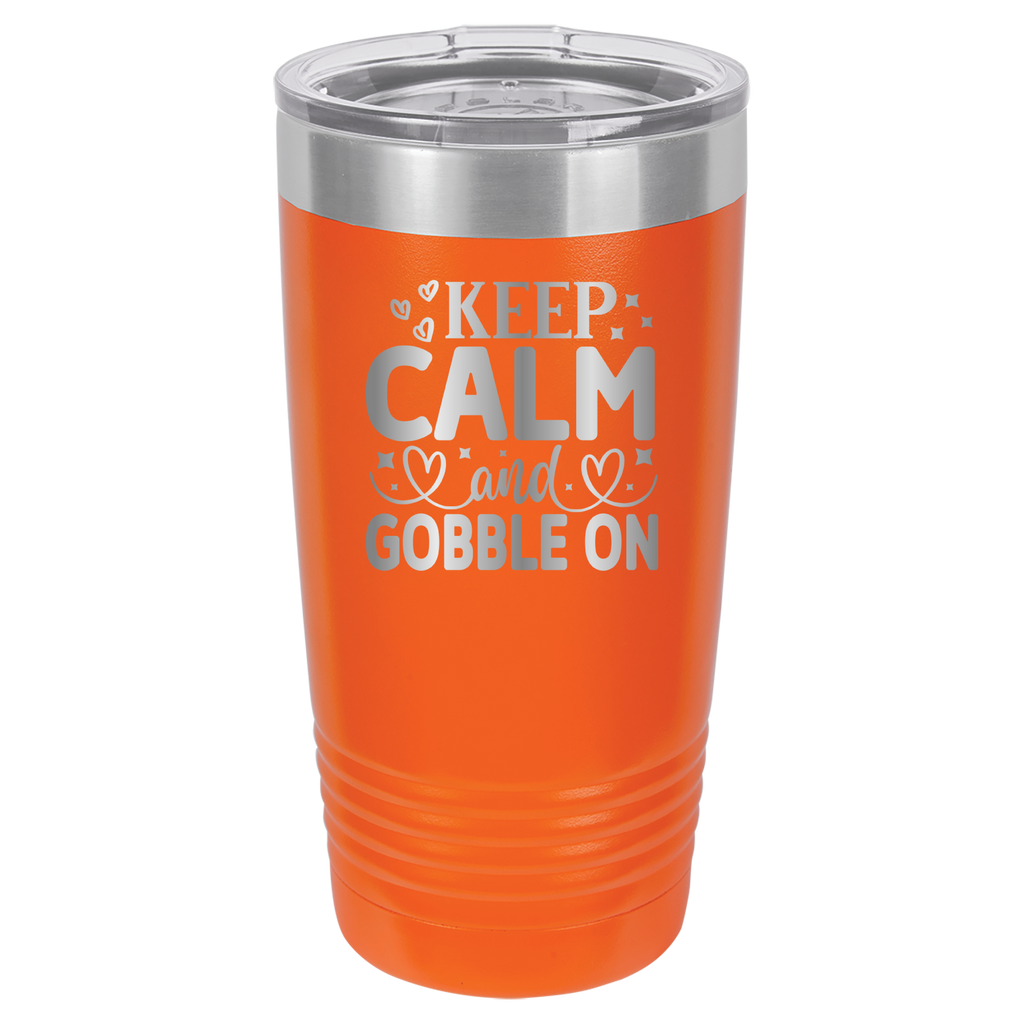 Keep Calm and Gobble On - 20oz Polar Camel Tumbler image 7