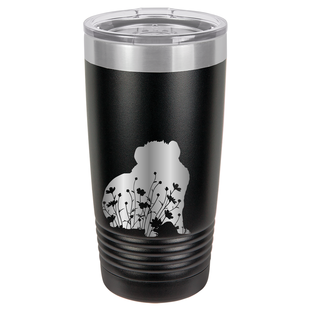 Floral Guinea Pig Design - 20oz Polar Camel Tumbler image 17