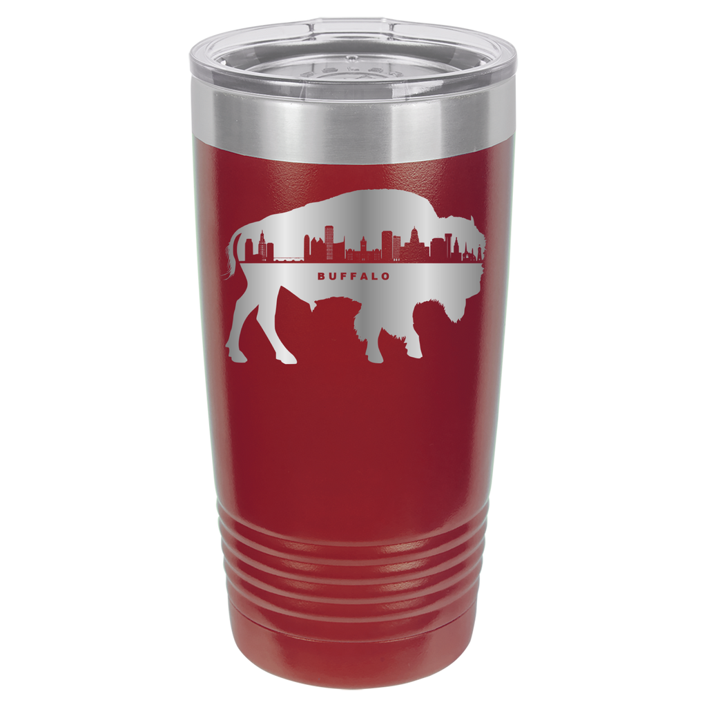 City of Buffalo NY Skyline 20oz Polar Camel Tumbler image 8