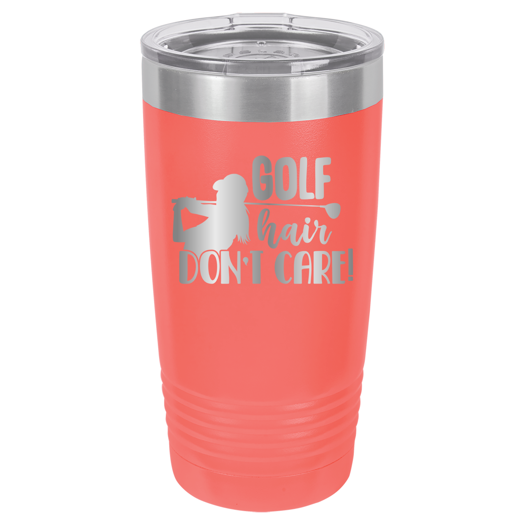 Golf Hair, Don't Care - 20oz Polar Camel Tumbler image 3