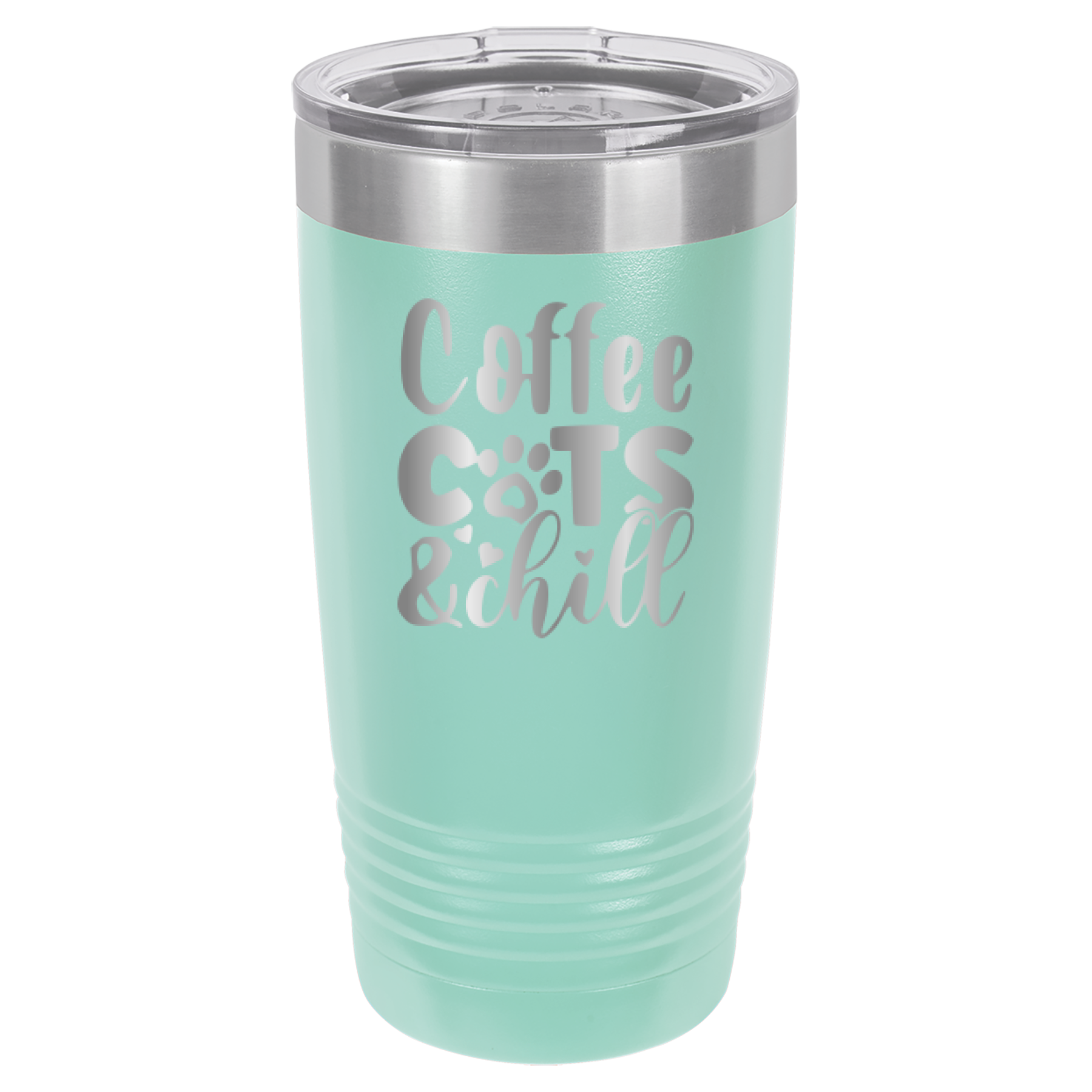 Coffee, Cats, And Chill - 20oz Polar Camel Tumbler image 4
