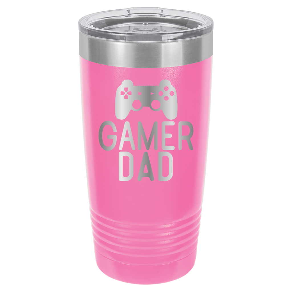 Gamer Dad - 20oz Polar Camel Tumbler - Pink image