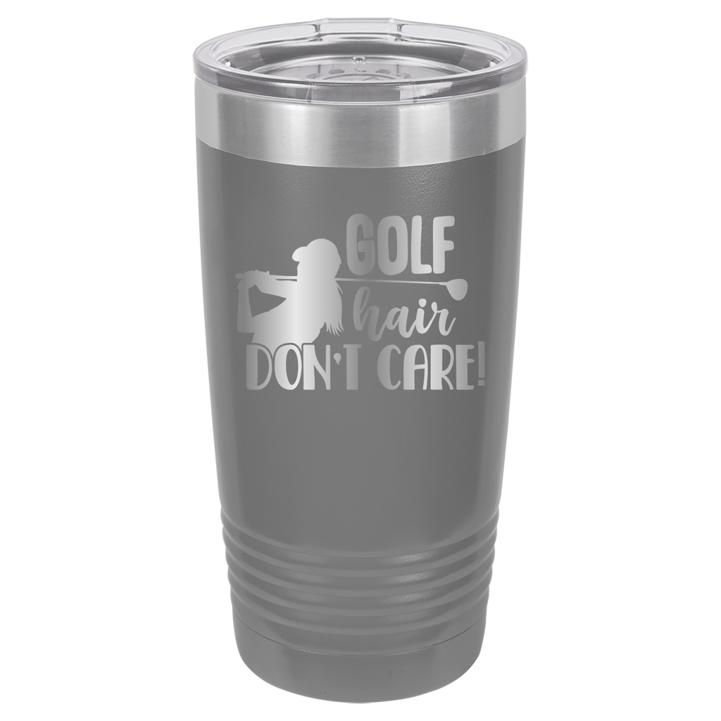 Golf Hair, Don't Care - 20oz Polar Camel Tumbler image 4