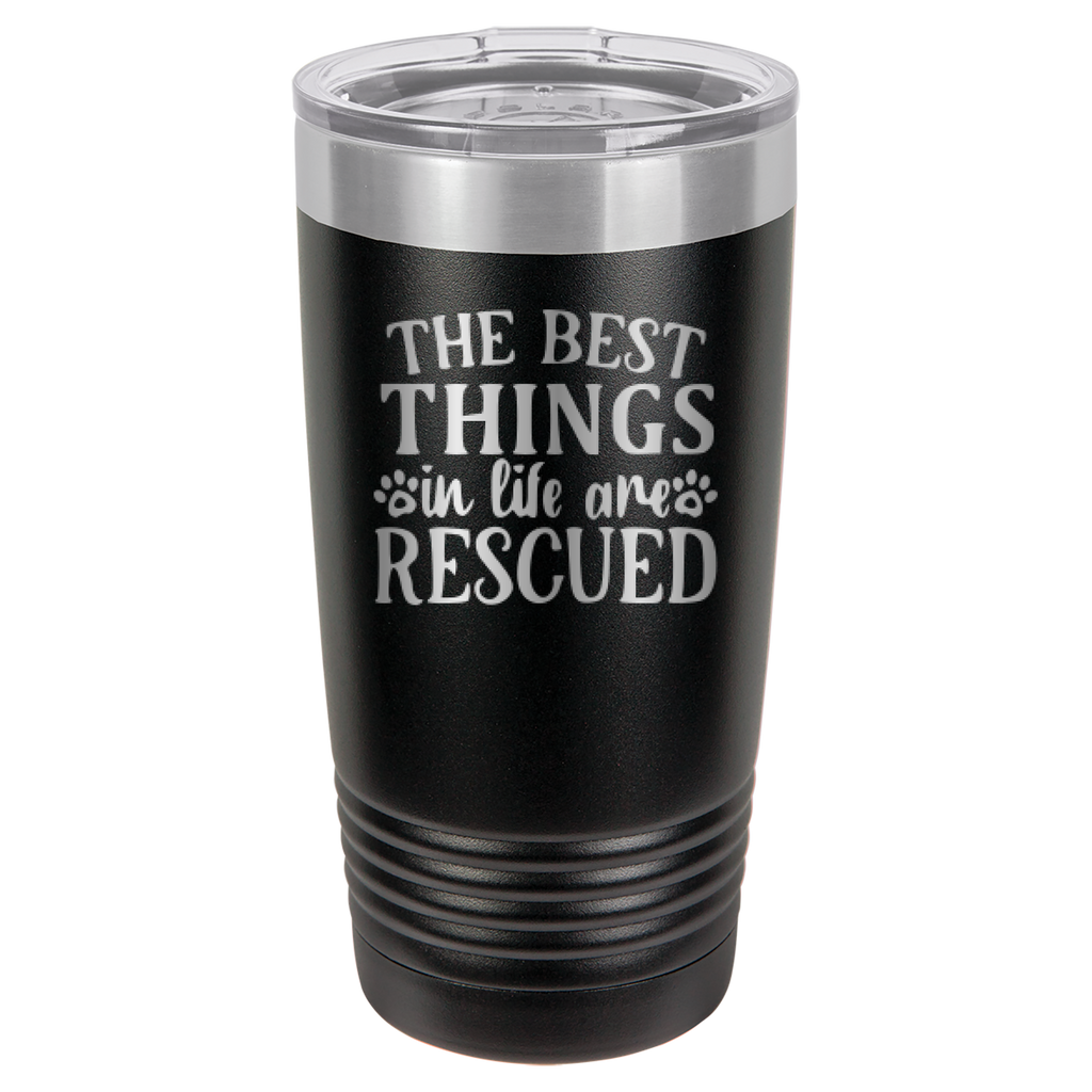 The Best Things In Life Are Rescued - 20oz Polar Camel Tumbler image 17