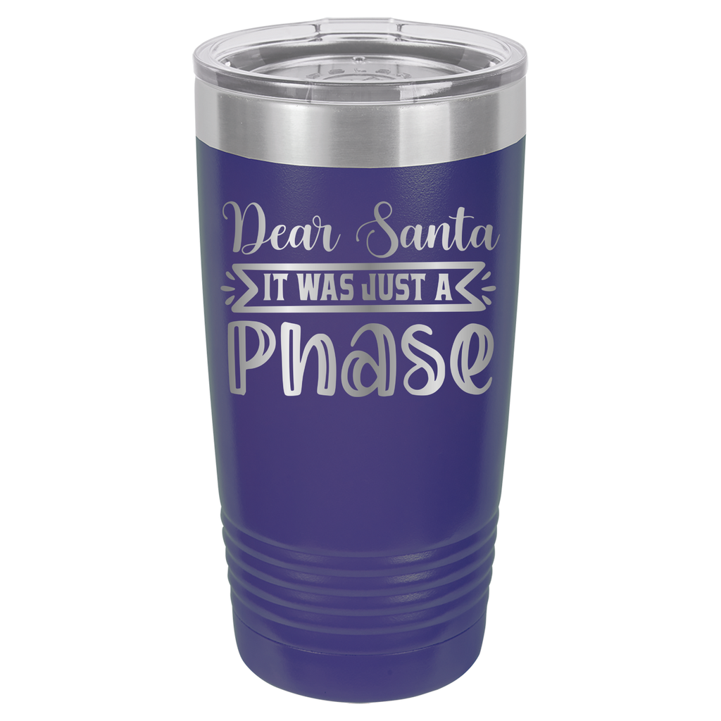 Dear Santa It Was Just A Phase - 20oz Polar Camel Tumbler image 13