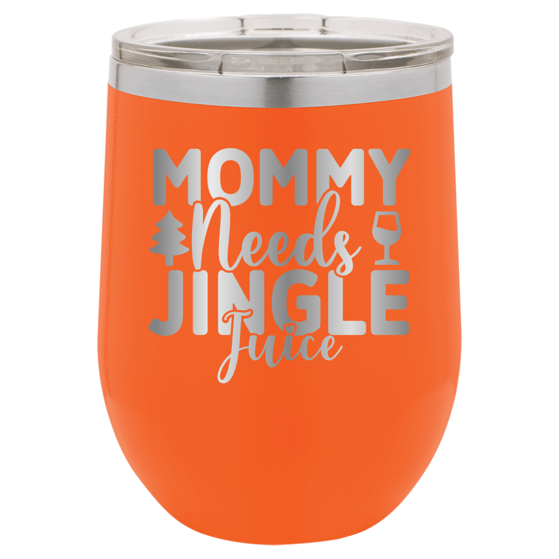 Mommy Needs Jingle Juice - 12oz Polar Camel Wine Tumbler image 6