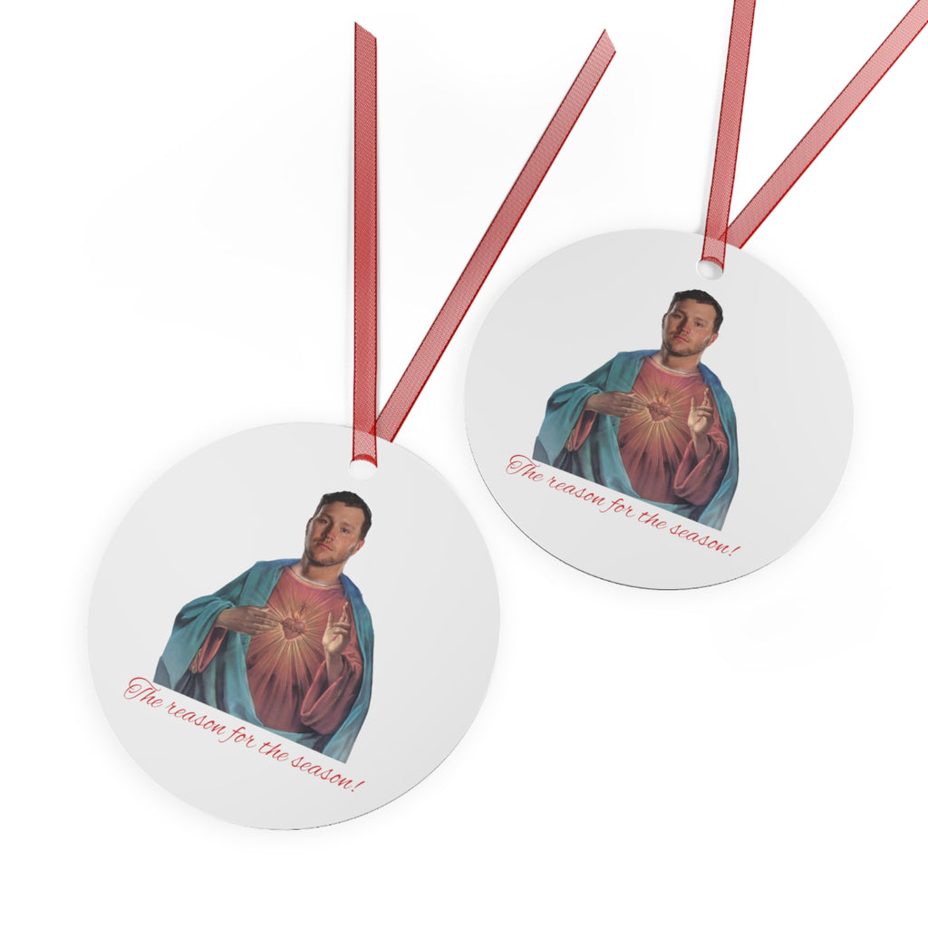 Josh Allen Metal Ornament- Bills