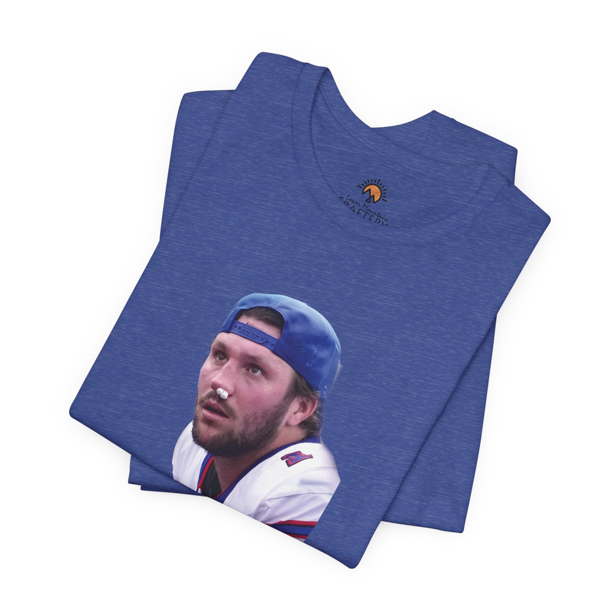 Josh Allen Football Guy Unisex Tee, Buffalo Bills Fan Gift, Short Sleeve T-Shirt, Game Day Shirt, Tough Quarterback Tee, Sports Fan Apparel