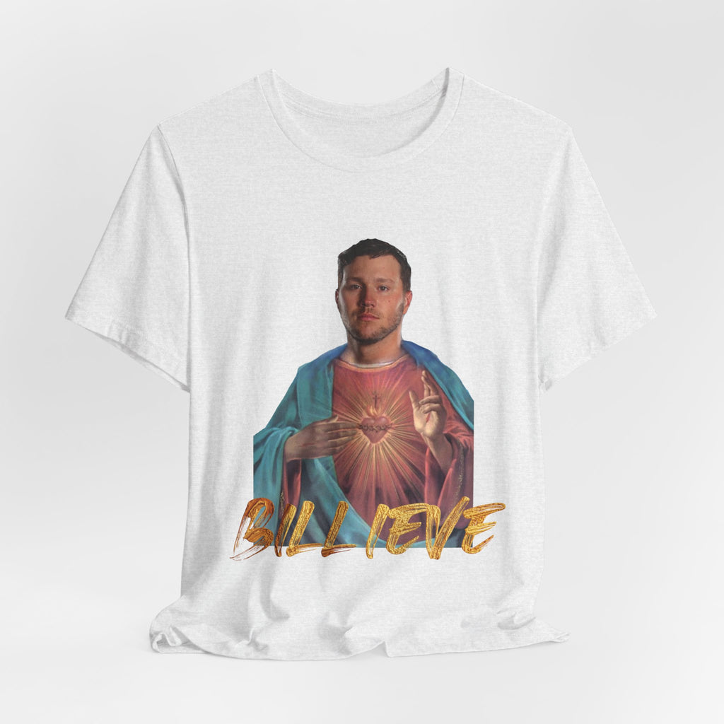 Buffalo Bills Josh Allen Billieve T-Shirt, Football Fan Gift, Game Day Apparel, NFL Team Tee, Sports Fan Shirt