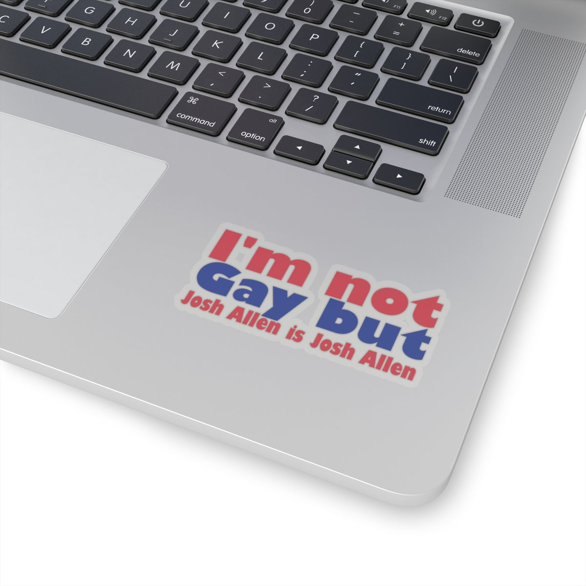I'm not Gay, but Josh Allen is Josh Allen sticker- Buffalo Bills Mafia