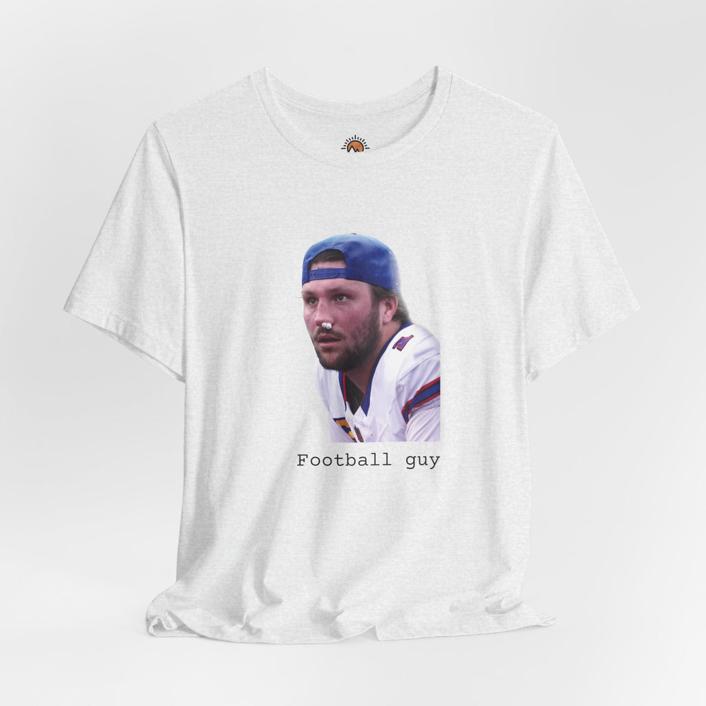 Josh Allen Football Guy Unisex Tee, Buffalo Bills Fan Gift, Short Sleeve T-Shirt, Game Day Shirt, Tough Quarterback Tee, Sports Fan Apparel