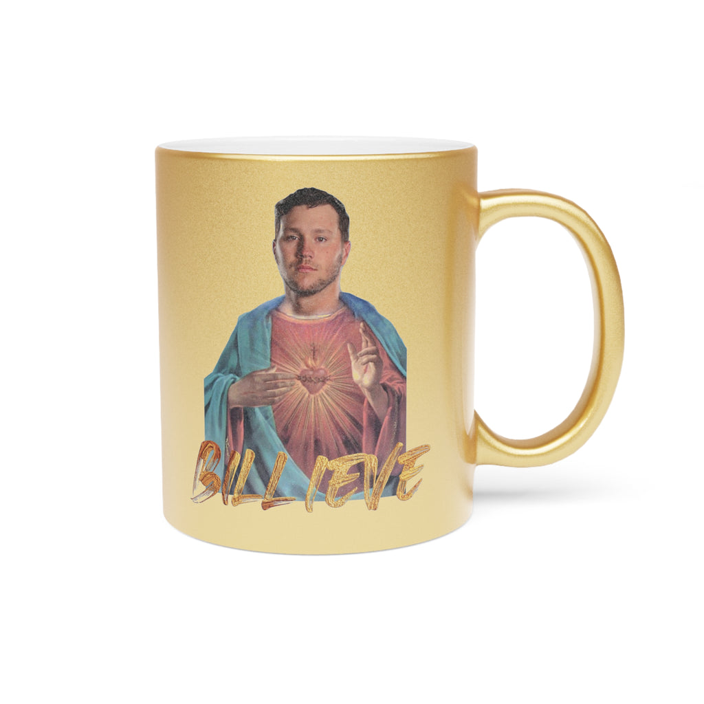 Jesus Josh Allen Metallic Gold Mug
