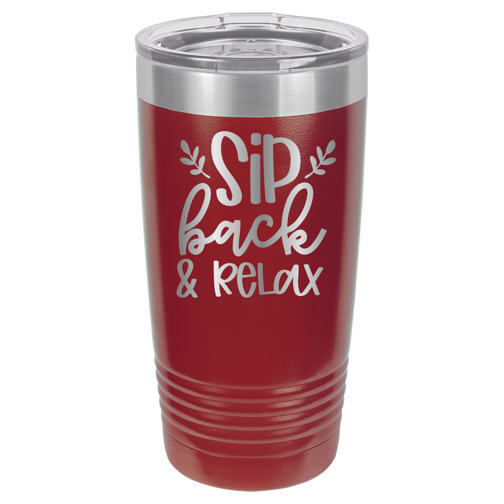 Sip Back & Relax - 20oz Polar Camel Tumbler image 8