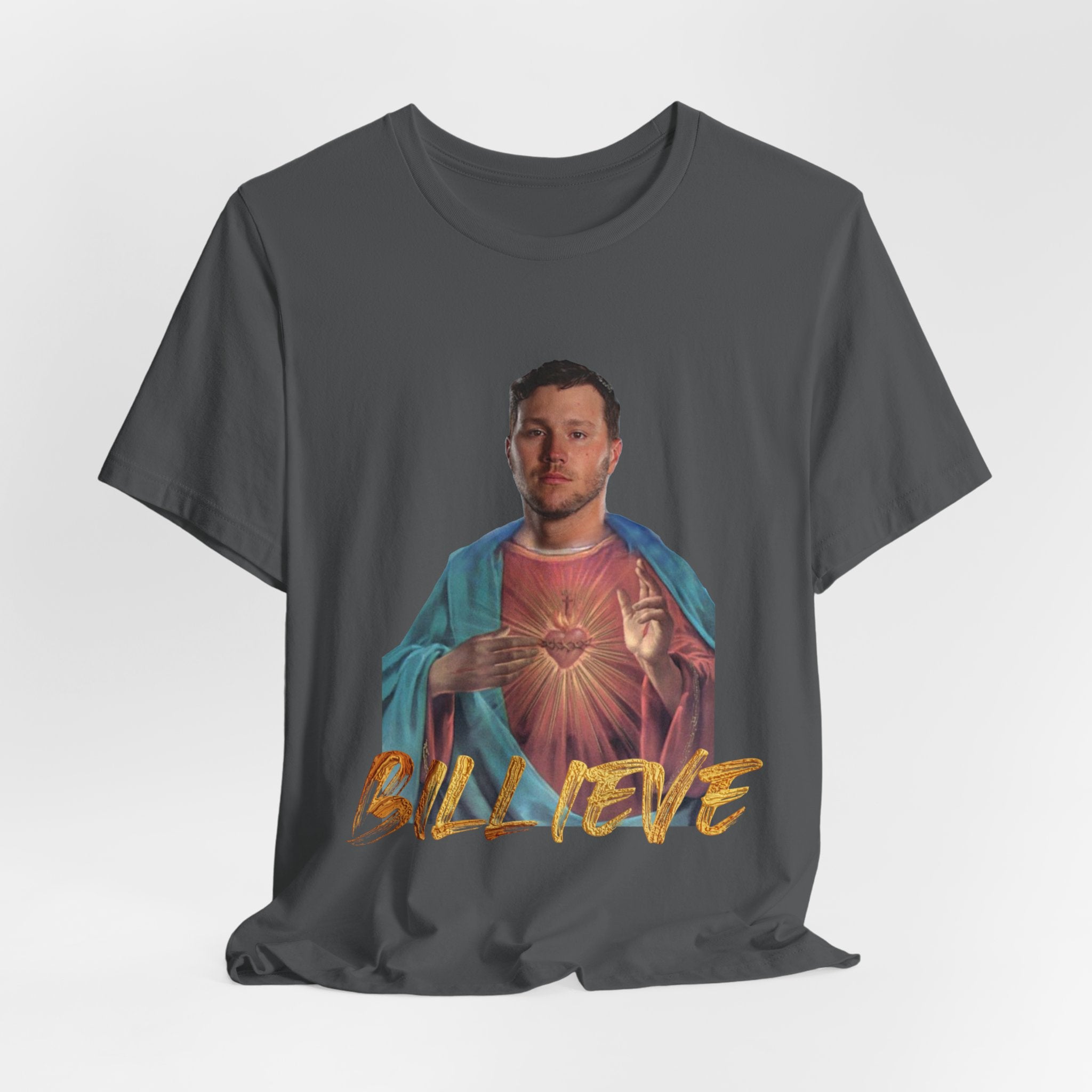 Buffalo Bills Josh Allen Billieve T-Shirt, Football Fan Gift, Game Day Apparel, NFL Team Tee, Sports Fan Shirt