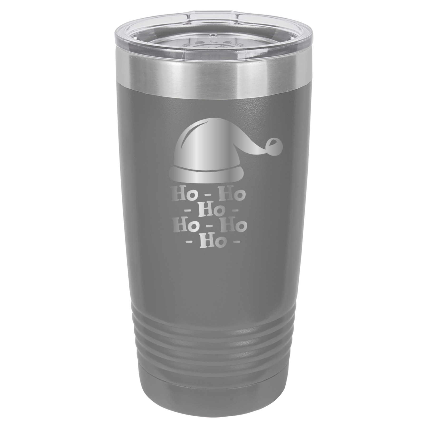 Ho Ho Ho Santa Claus Christmas - 20oz Polar Camel Tumbler - Gray image