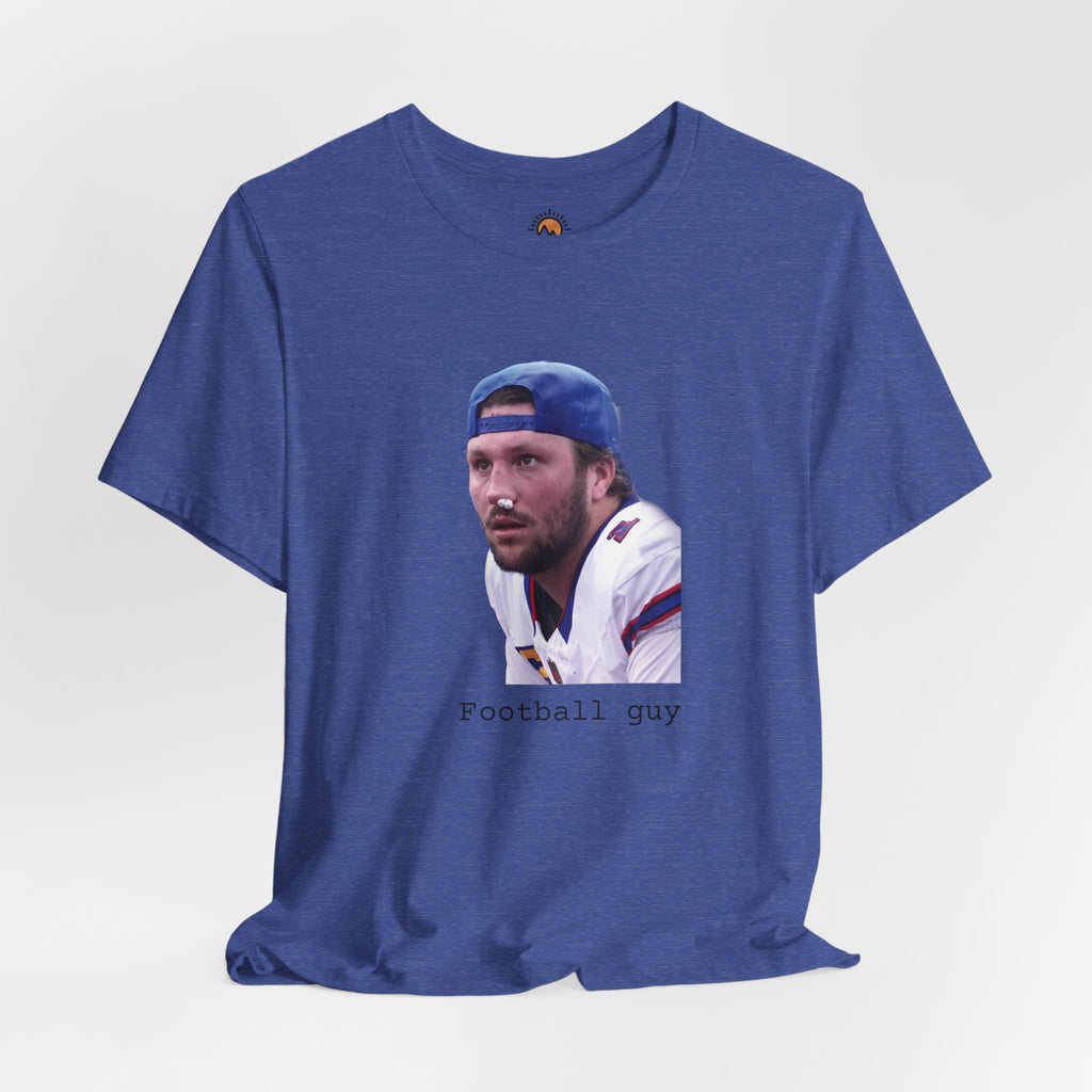 Josh Allen Football Guy Unisex Tee, Buffalo Bills Fan Gift, Short Sleeve T-Shirt, Game Day Shirt, Tough Quarterback Tee, Sports Fan Apparel