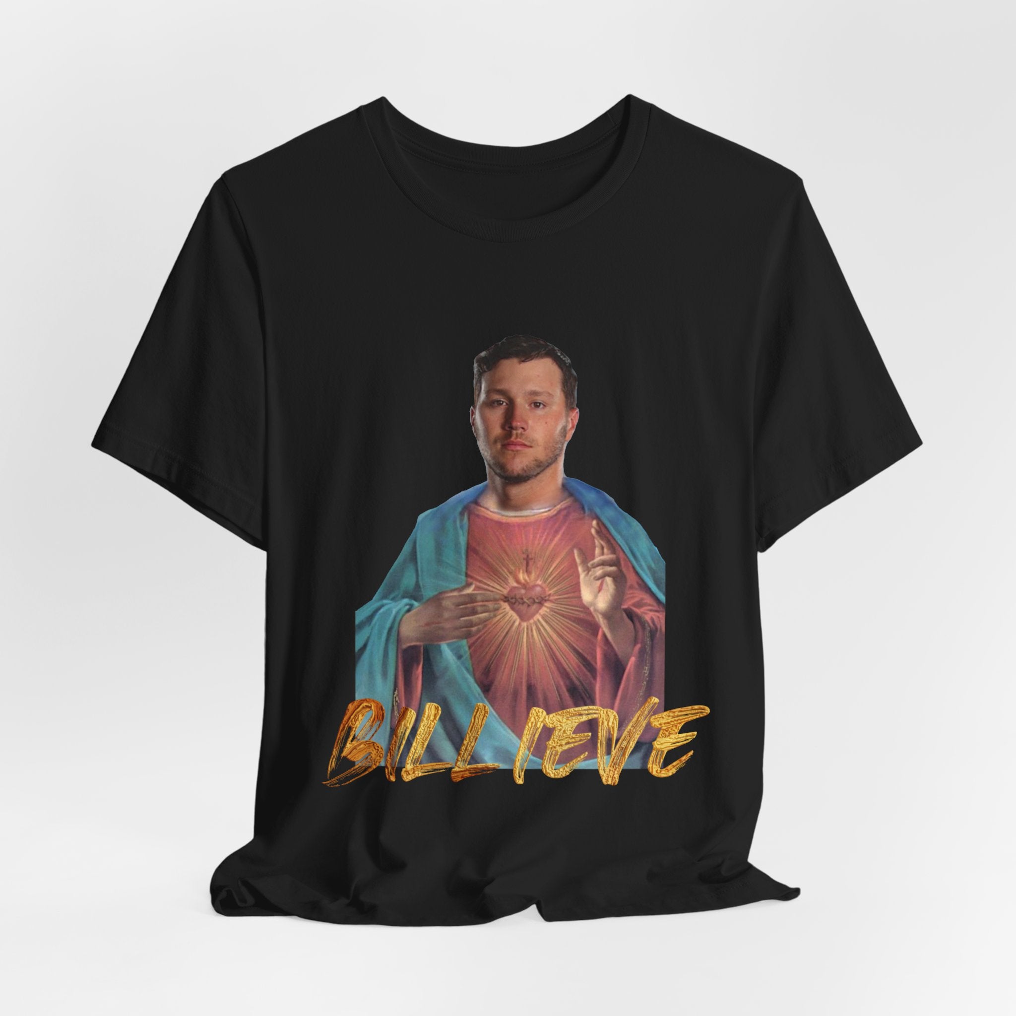 Buffalo Bills Josh Allen Billieve T-Shirt, Football Fan Gift, Game Day Apparel, NFL Team Tee, Sports Fan Shirt