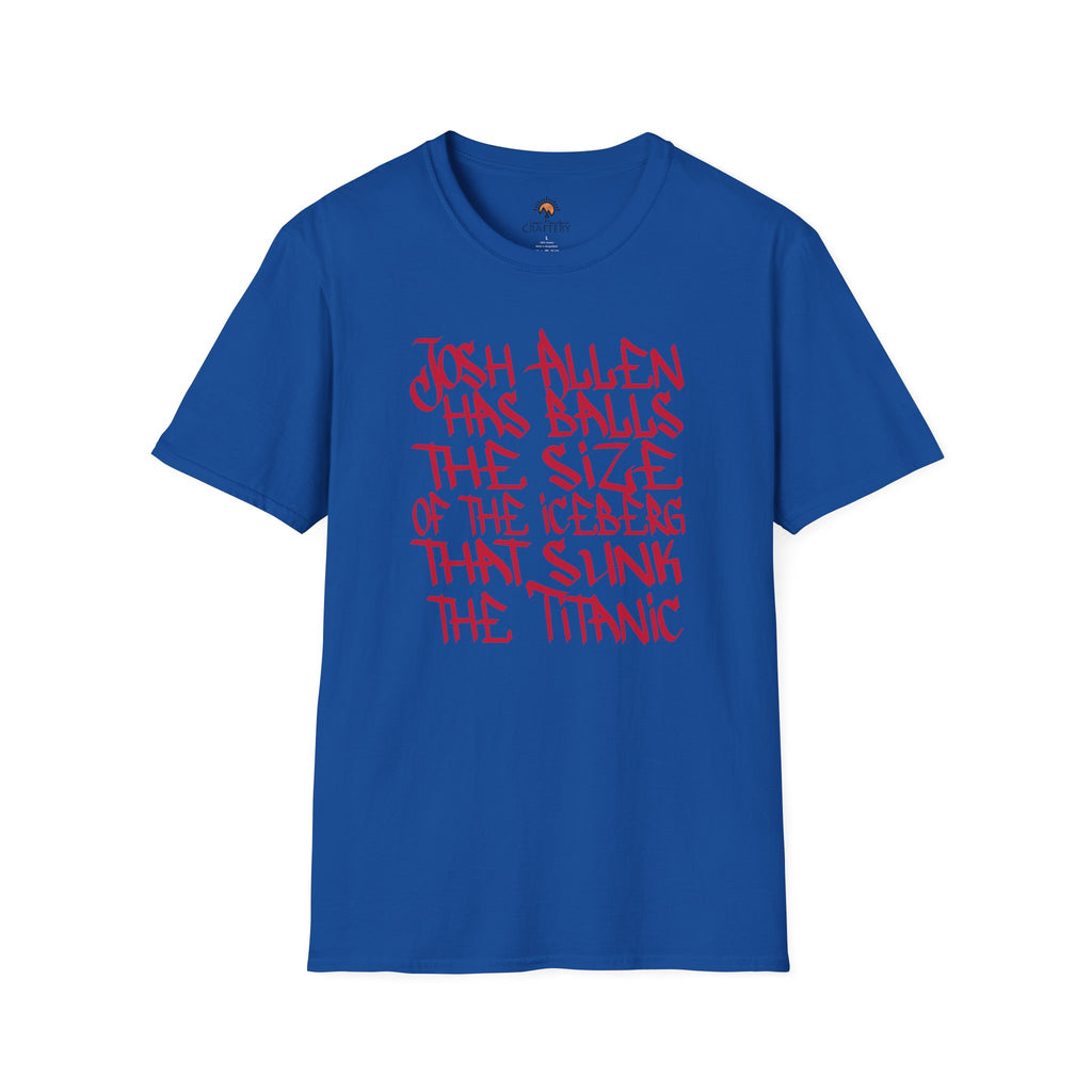 Josh Allen's B@lls Sunk the Titanic tee shirt