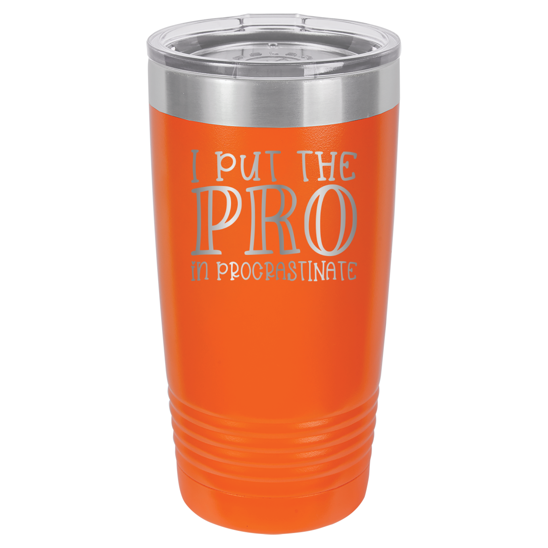 I Put the PRO in Procrastinate - Polar Camel 20oz Tumbler image 7