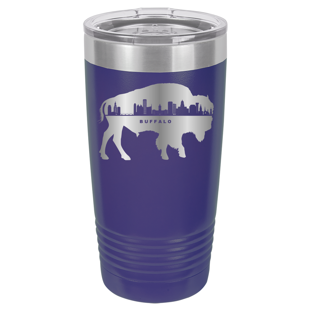 City of Buffalo NY Skyline 20oz Polar Camel Tumbler image 13