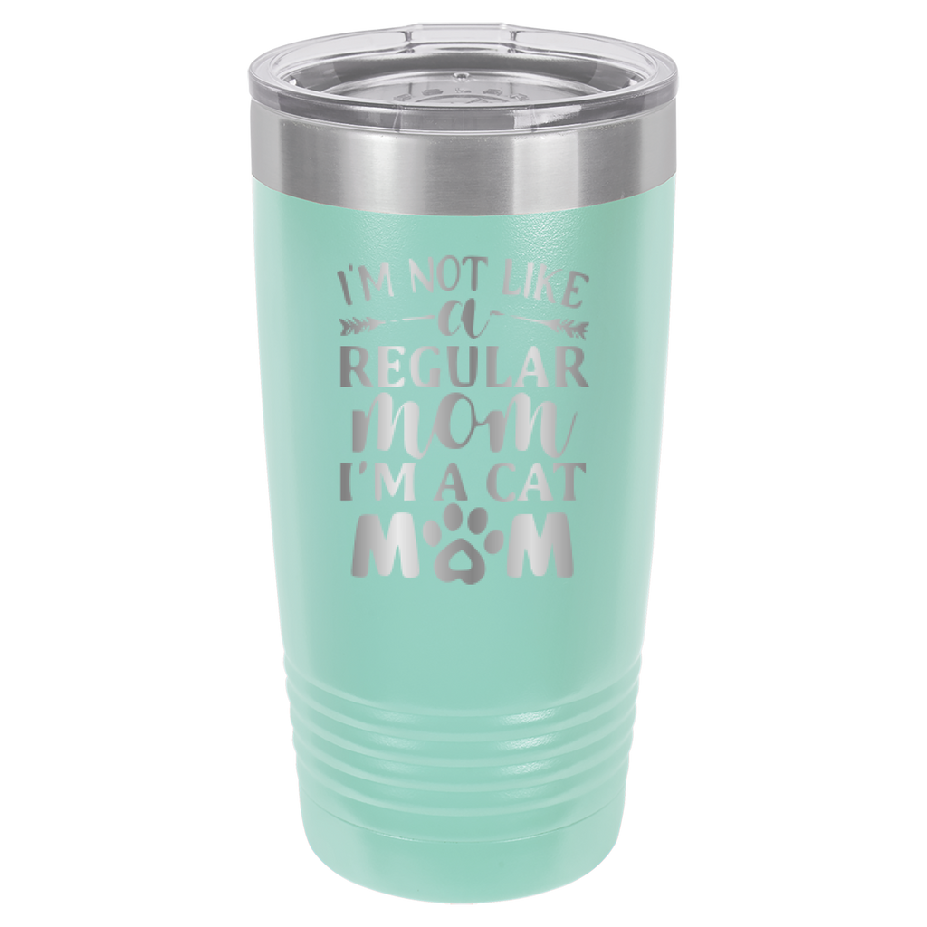 I'm Not Like A Regular Mom, I'm A Cat Mom - 20oz Polar Camel Tumbler image 4