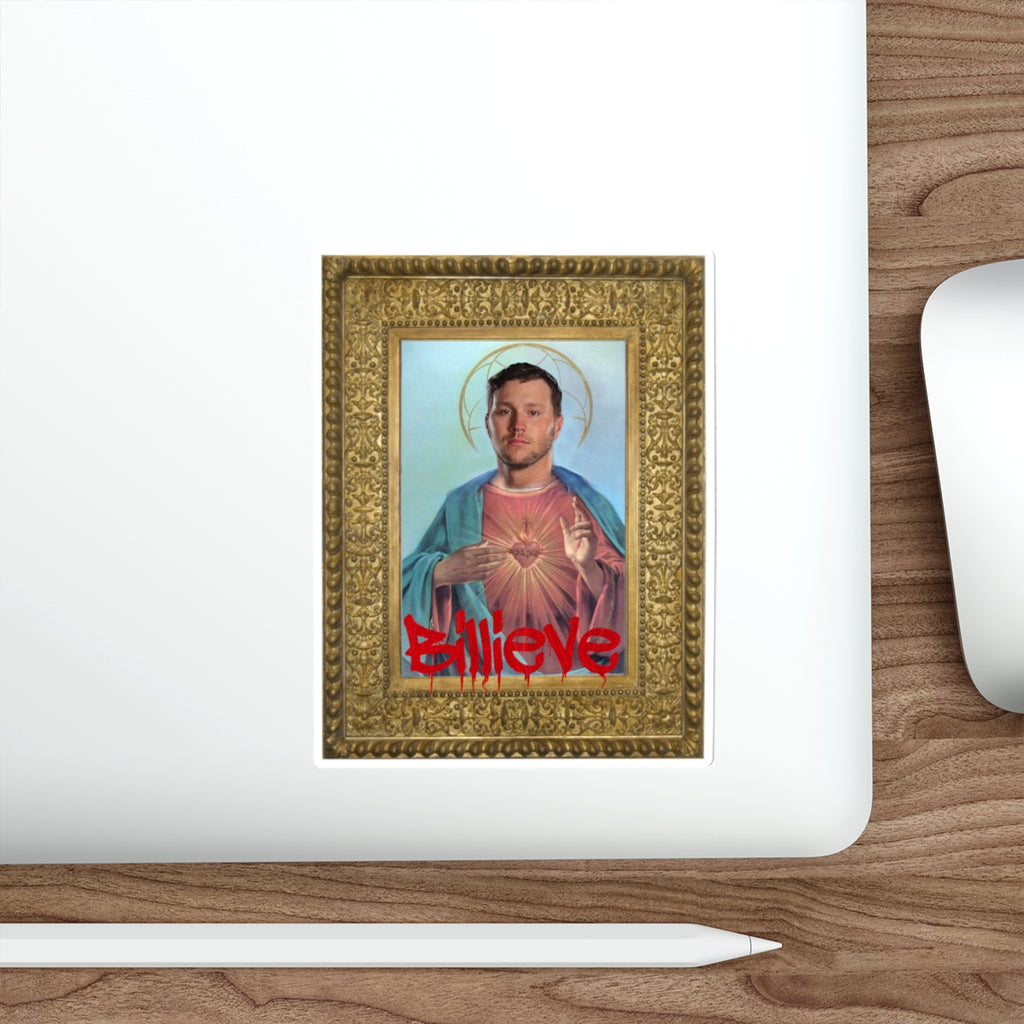 Graffitied Jesus Allen Art Sticker- Buffalo Bills Mafia