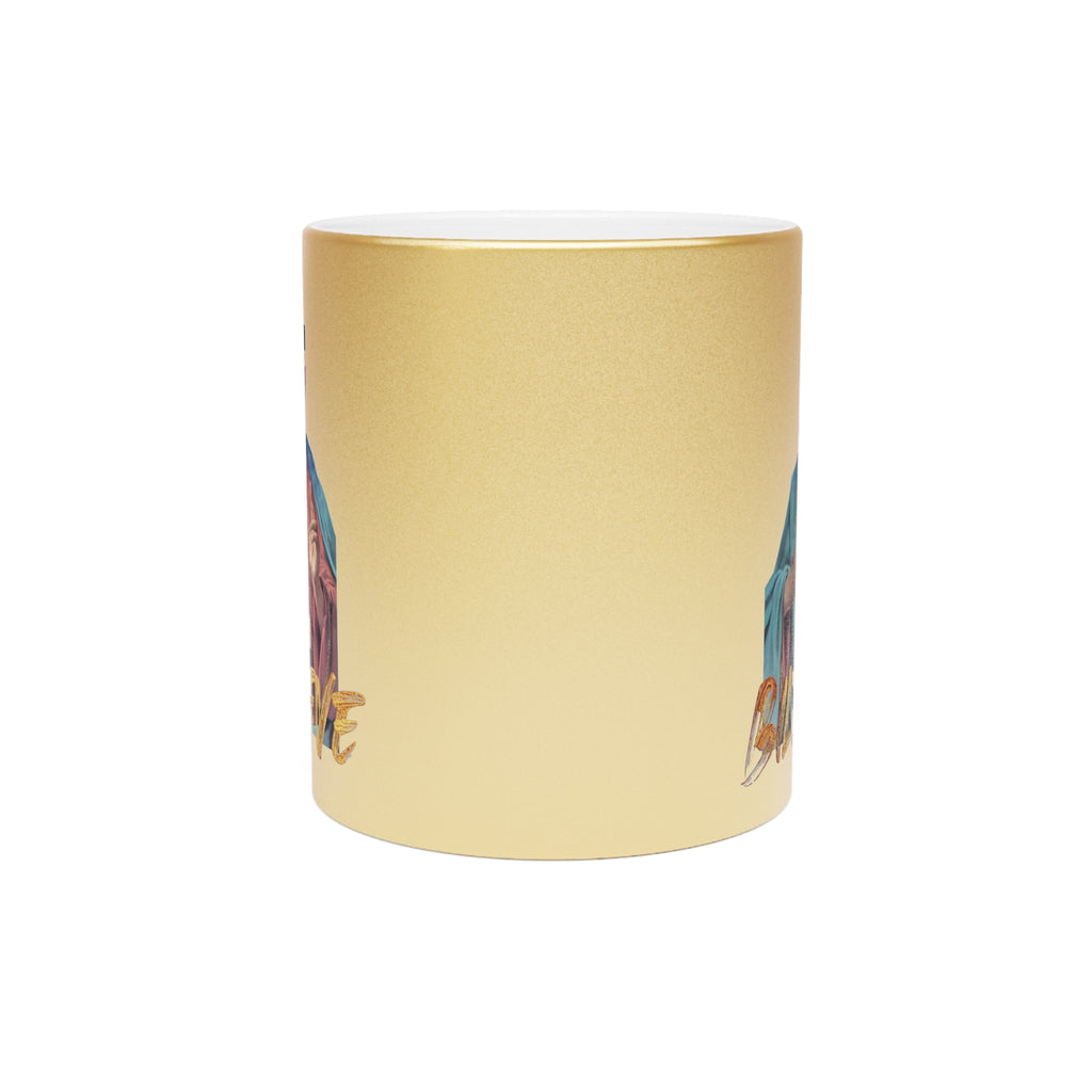 Jesus Josh Allen Metallic Gold Mug