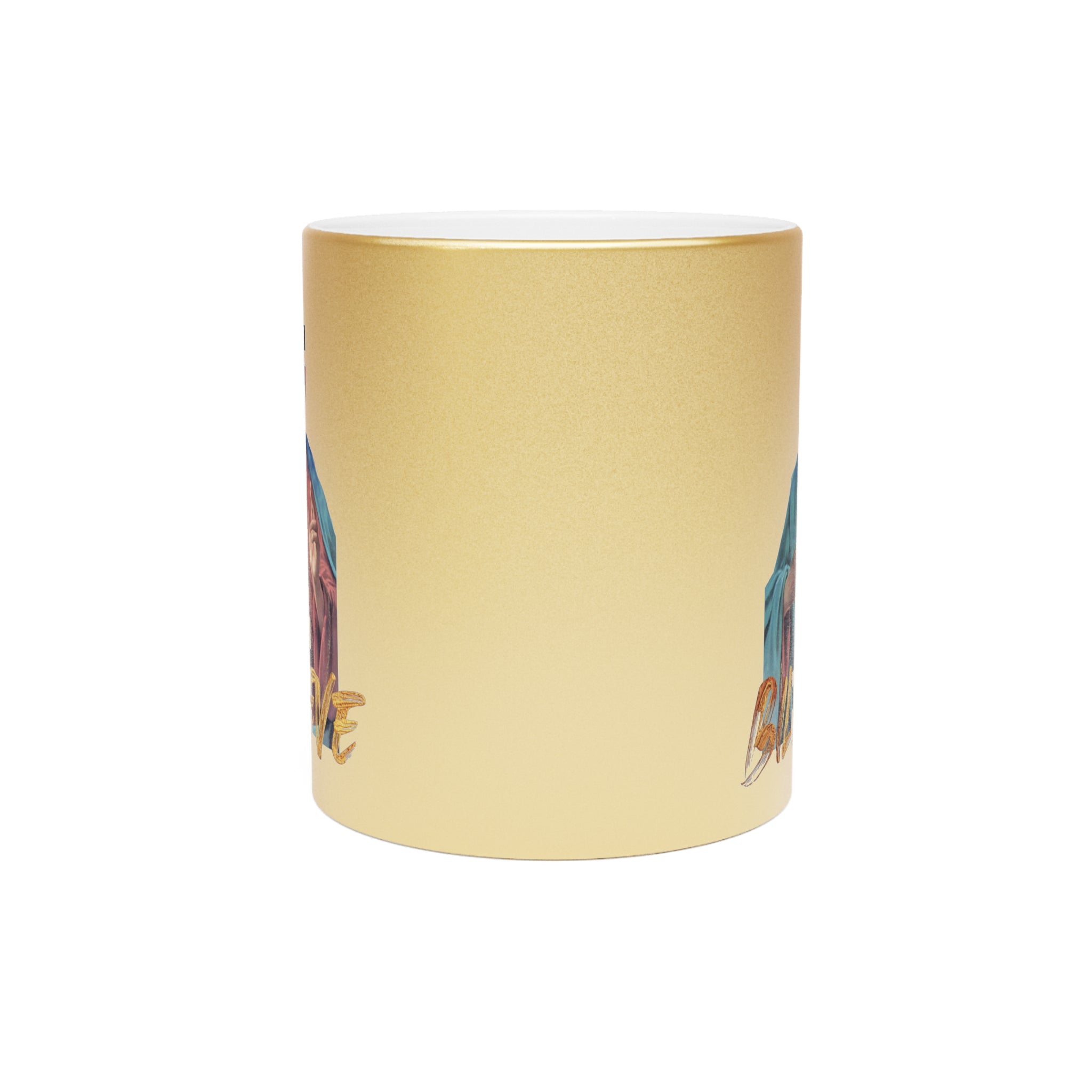 Jesus Josh Allen Metallic Gold Mug