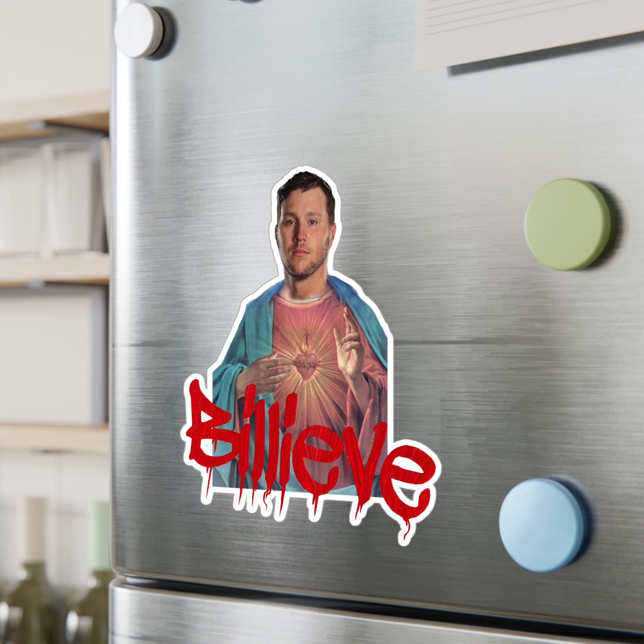 Jesus Allen Billieve Sticker- Buffalo Bills Mafia