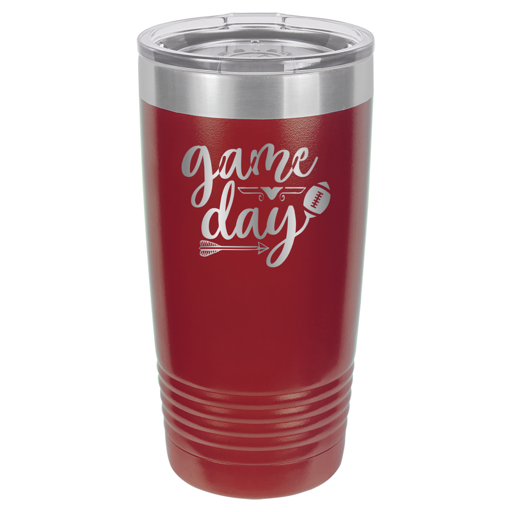 Game Day - Football - 20oz Polar Camel Tumbler image 8