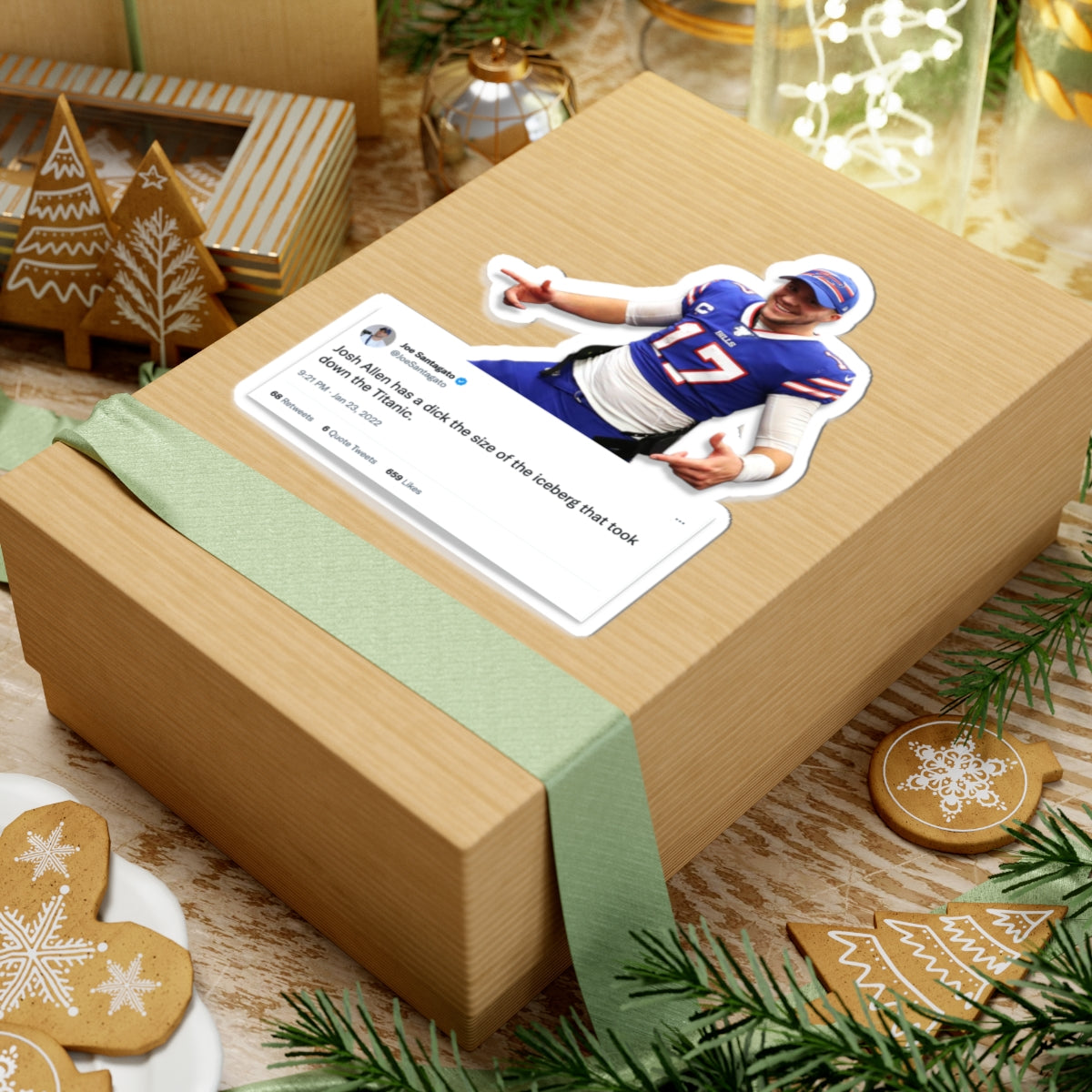 Josh Allen is Packin' Sticker