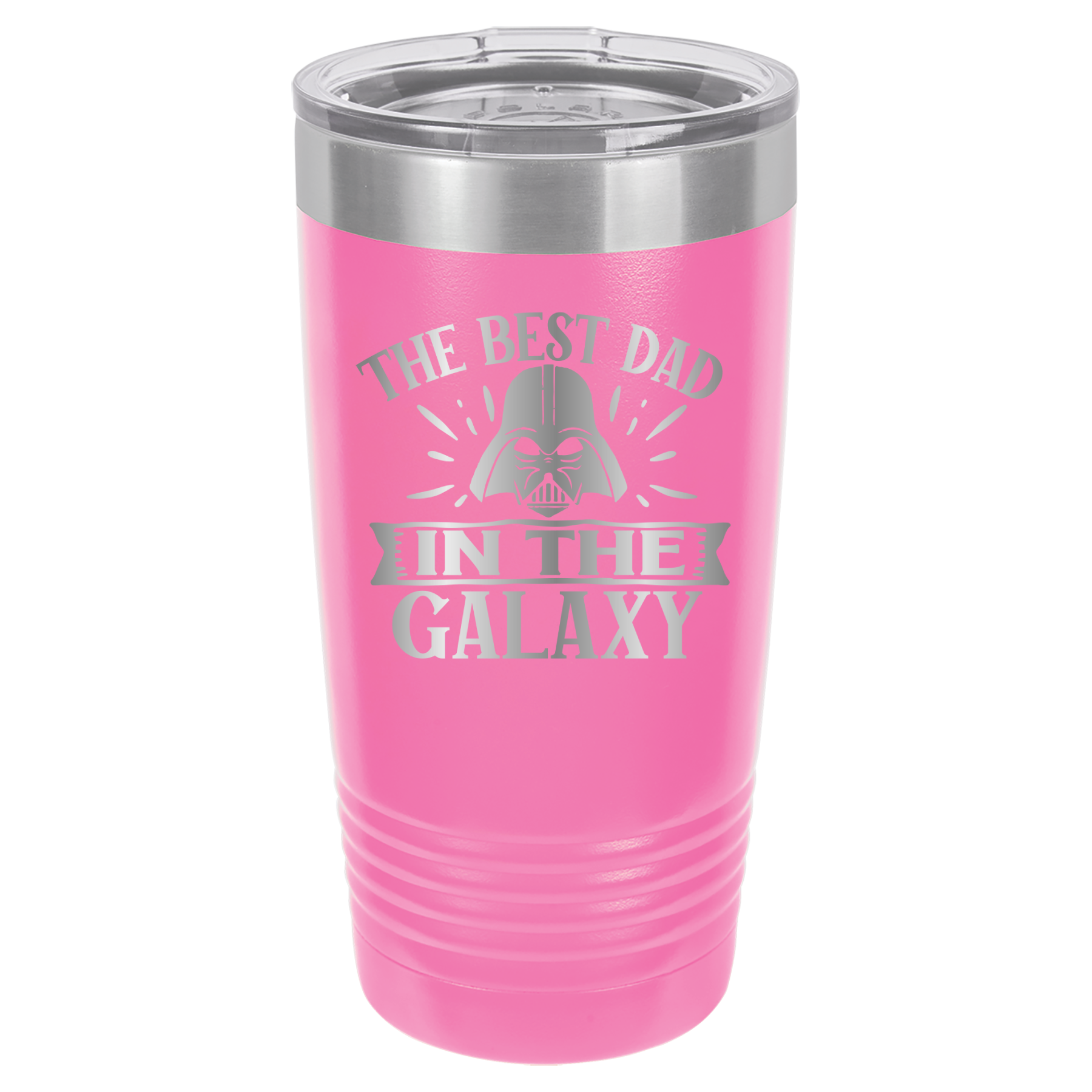 The Best Dad In The Galaxy - 20oz Polar Camel Tumbler - Pink image