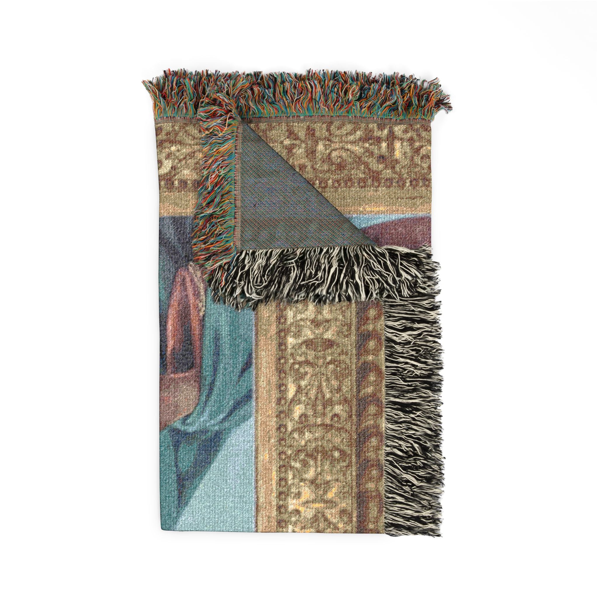 Josh Allen Jesus Woven Blanket - Buffalo Bills Fan Gift, Religious Football Home Decor, Cozy Throw, Bedding, Wall Tapestry
