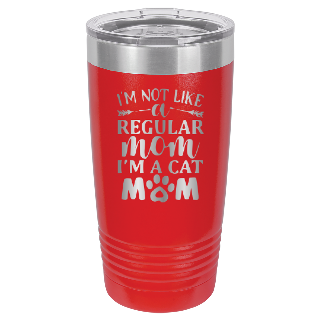 I'm Not Like A Regular Mom, I'm A Cat Mom - 20oz Polar Camel Tumbler image 1