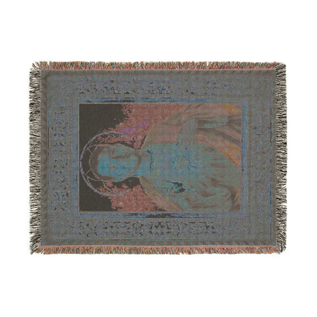 Josh Allen Jesus Woven Blanket - Buffalo Bills Fan Gift, Religious Football Home Decor, Cozy Throw, Bedding, Wall Tapestry