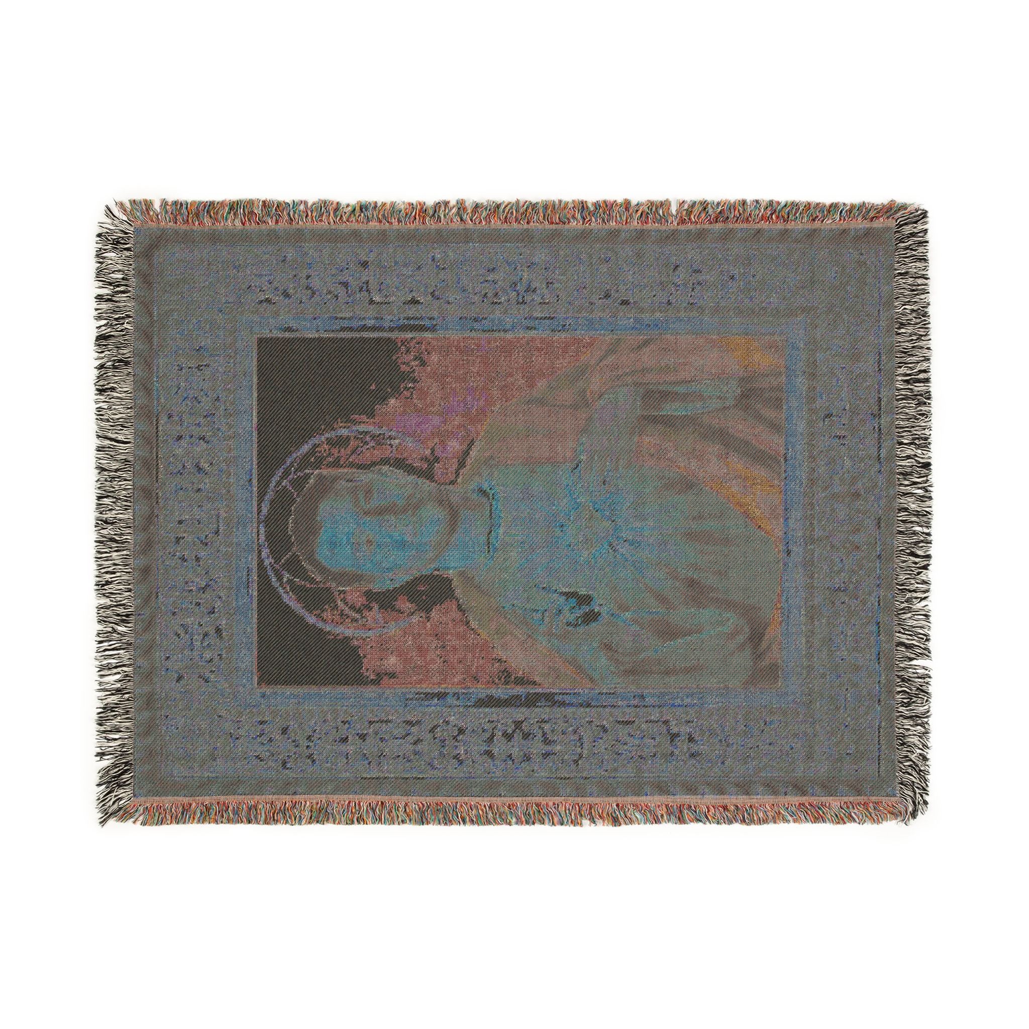 Josh Allen Jesus Woven Blanket - Buffalo Bills Fan Gift, Religious Football Home Decor, Cozy Throw, Bedding, Wall Tapestry