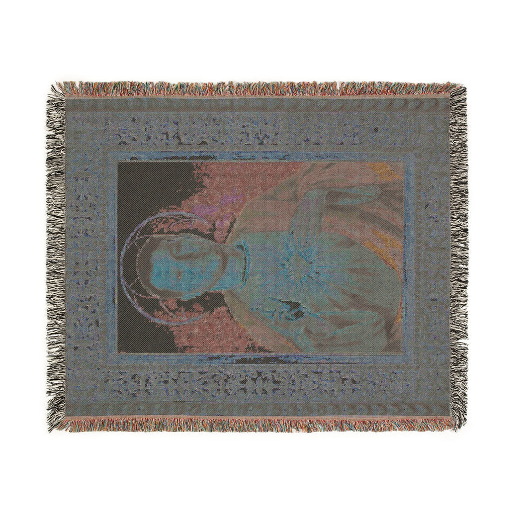 Josh Allen Jesus Woven Blanket - Buffalo Bills Fan Gift, Religious Football Home Decor, Cozy Throw, Bedding, Wall Tapestry