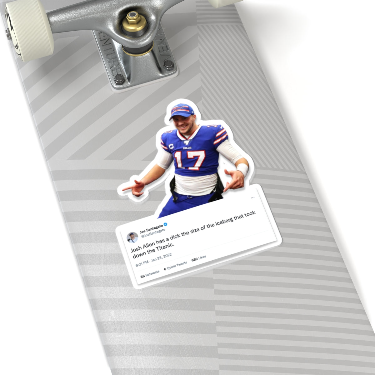 Josh Allen is Packin' Sticker