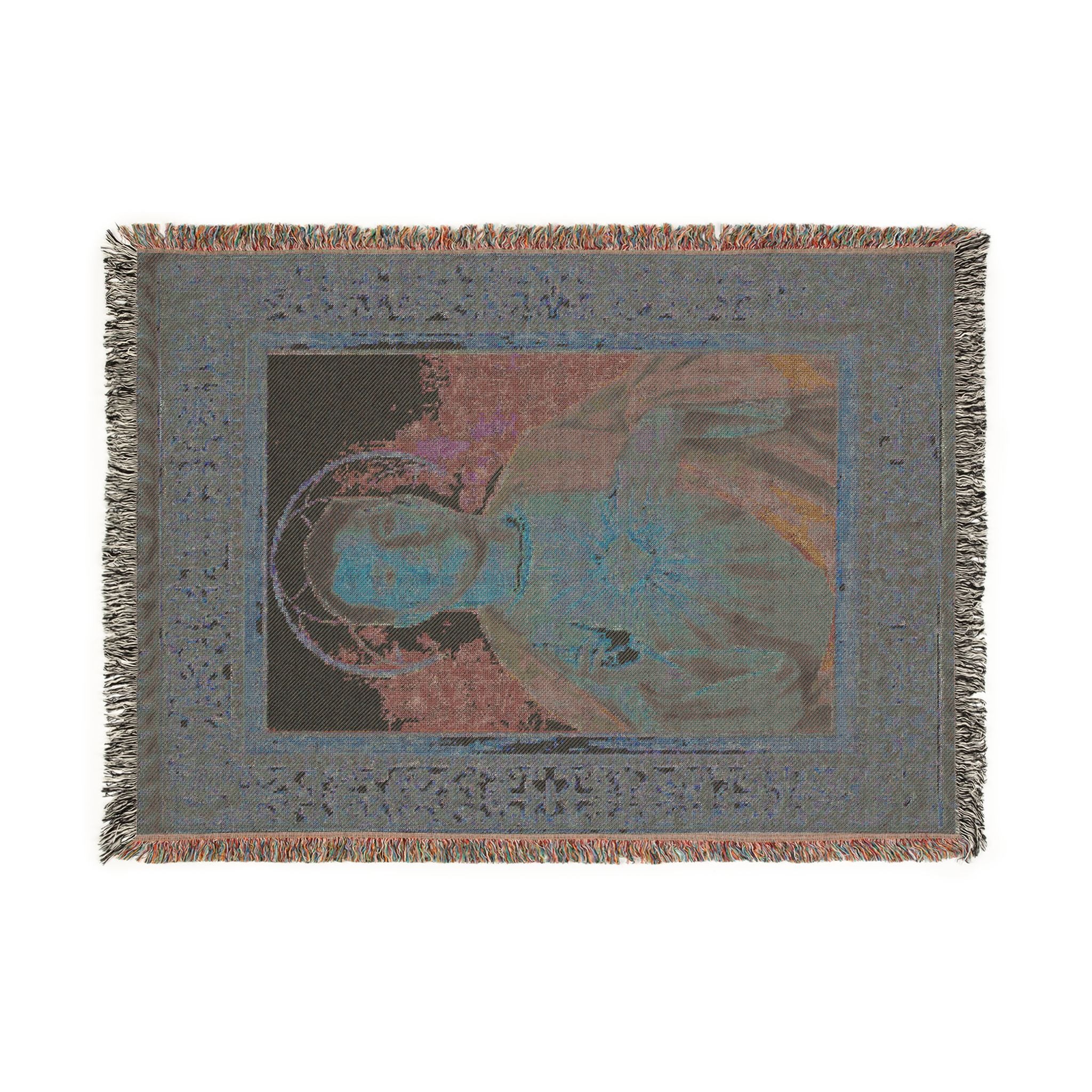 Josh Allen Jesus Woven Blanket - Buffalo Bills Fan Gift, Religious Football Home Decor, Cozy Throw, Bedding, Wall Tapestry